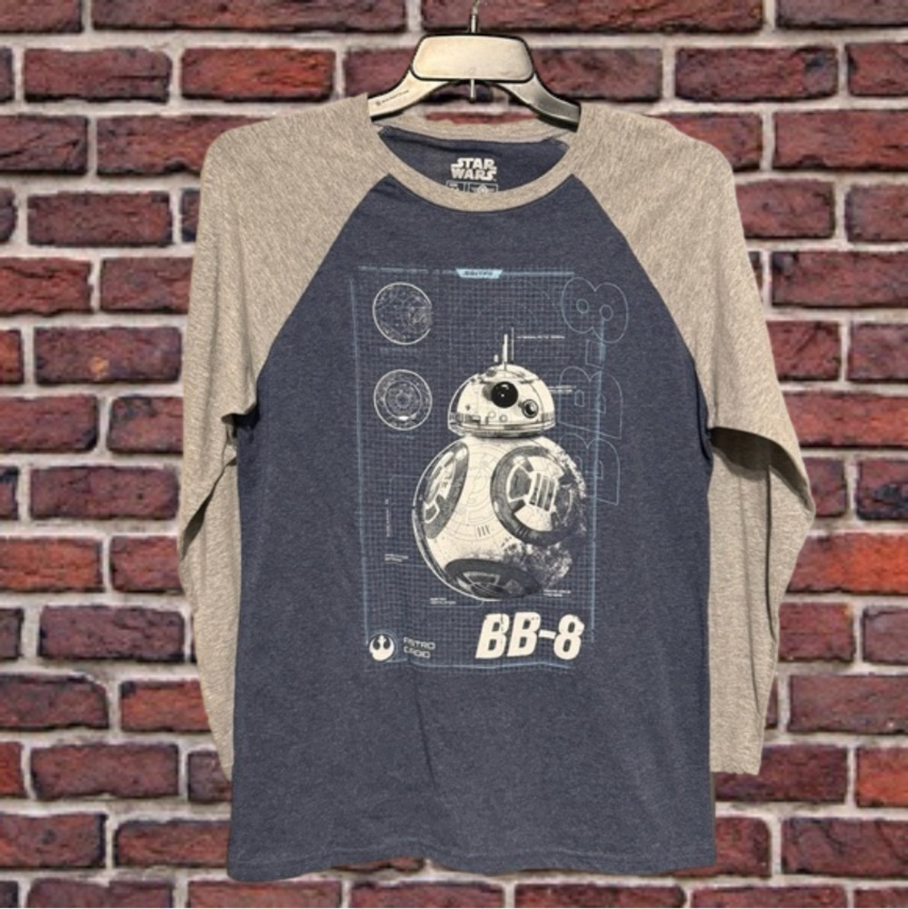 Star Wars BB-8 LS Baseball Style Shirt